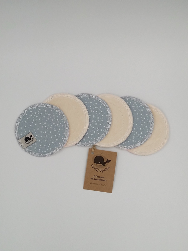 Disque démaquillant lavable Céleste Disque démaquillant lavable Céleste
