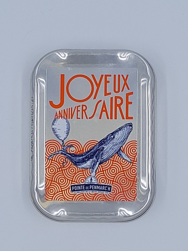 Pointe de Penmarc'h - Sardines à l'huile d'olive Collector Joyeux Anniversaire Pointe de Penmarc'h - Sardines à l'huile d'olive Collector Joyeux Anniversaire