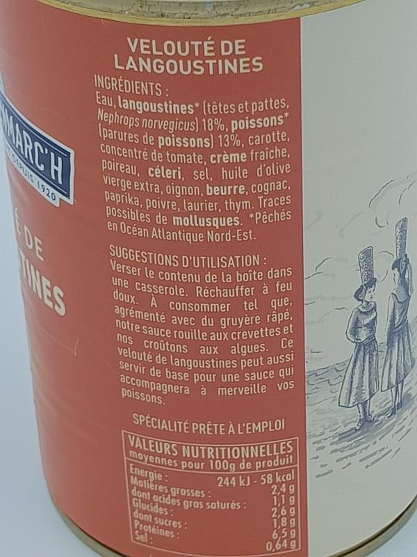 Pointe de Penmarc'h - Velouté de langoustine boite ingrédients